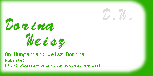 dorina weisz business card